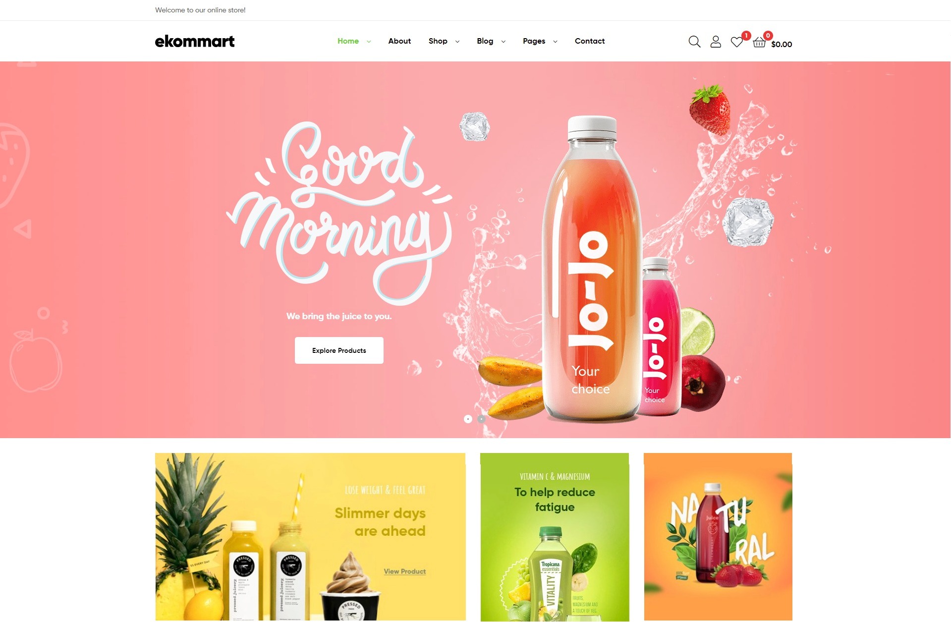 ekommart - beverage wine ecommerce wordpress theme