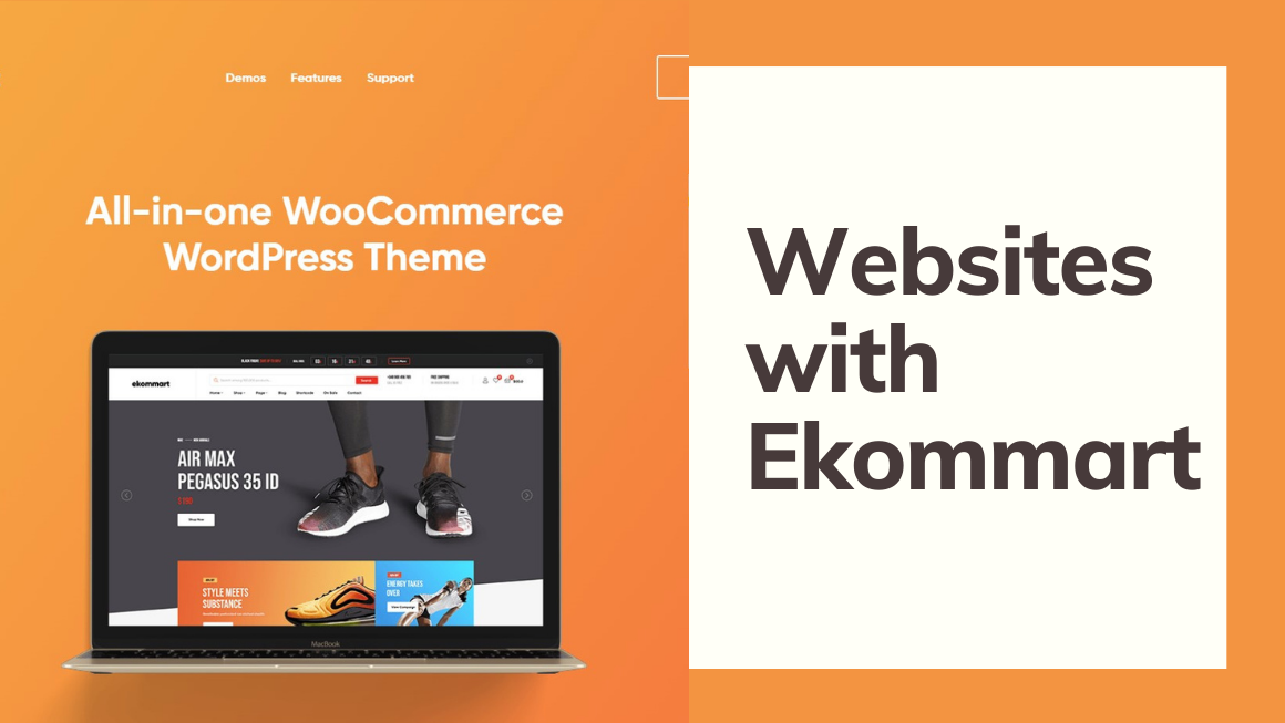 Websites with Ekommart multipurpose WooCommerce theme