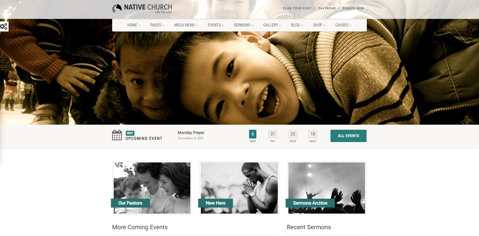 nativechurch charity wordpress theme