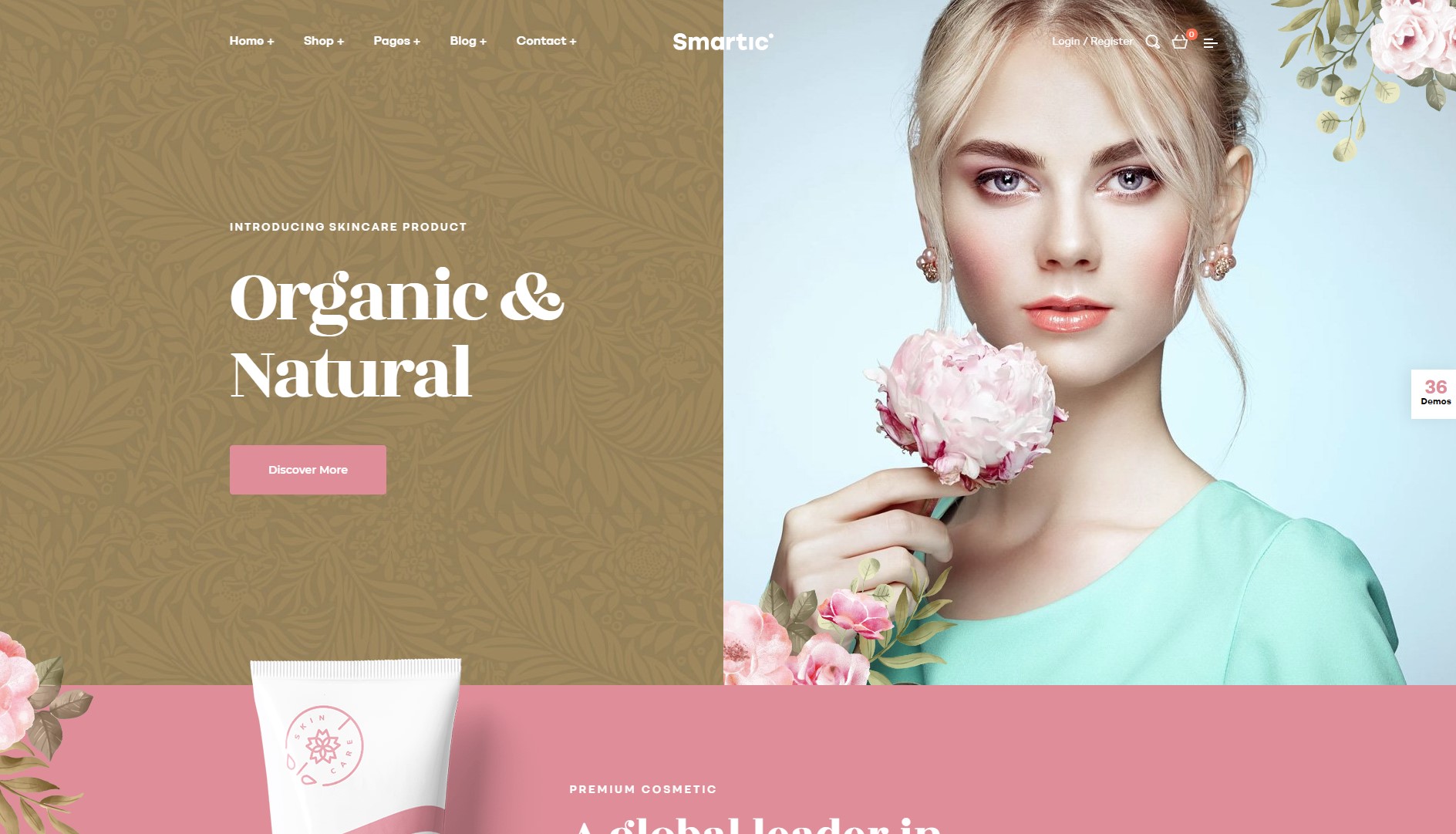 smartic beauty wordpress theme