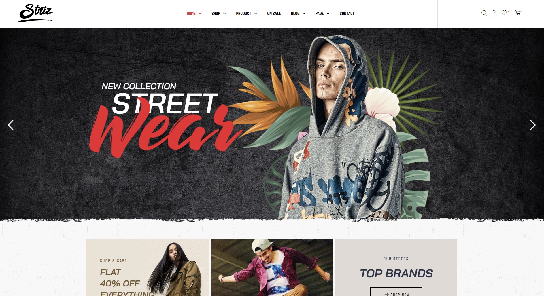 striz sport store wordpress themes