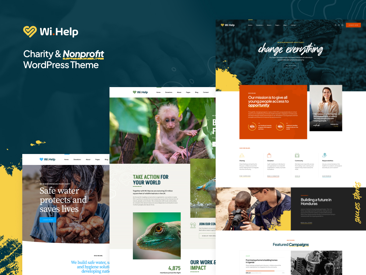 WiHelp - Nonprofit WordPress Theme