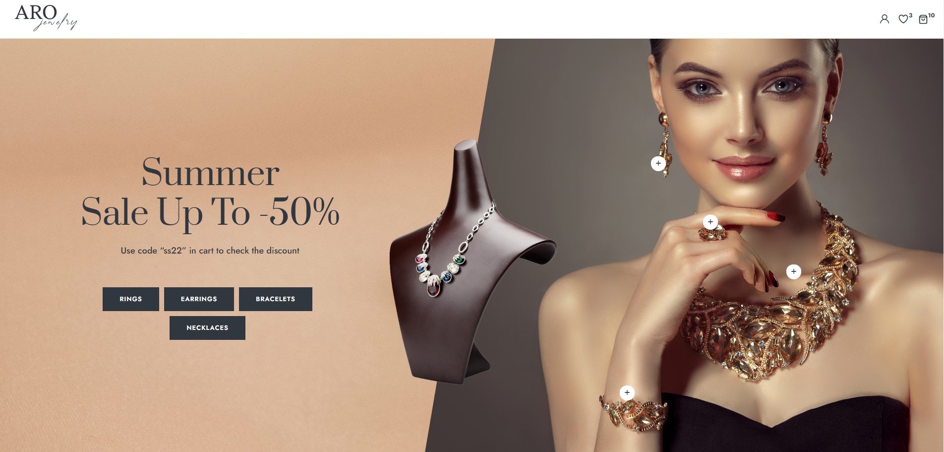 aro wordpress theme jewelry lookbook