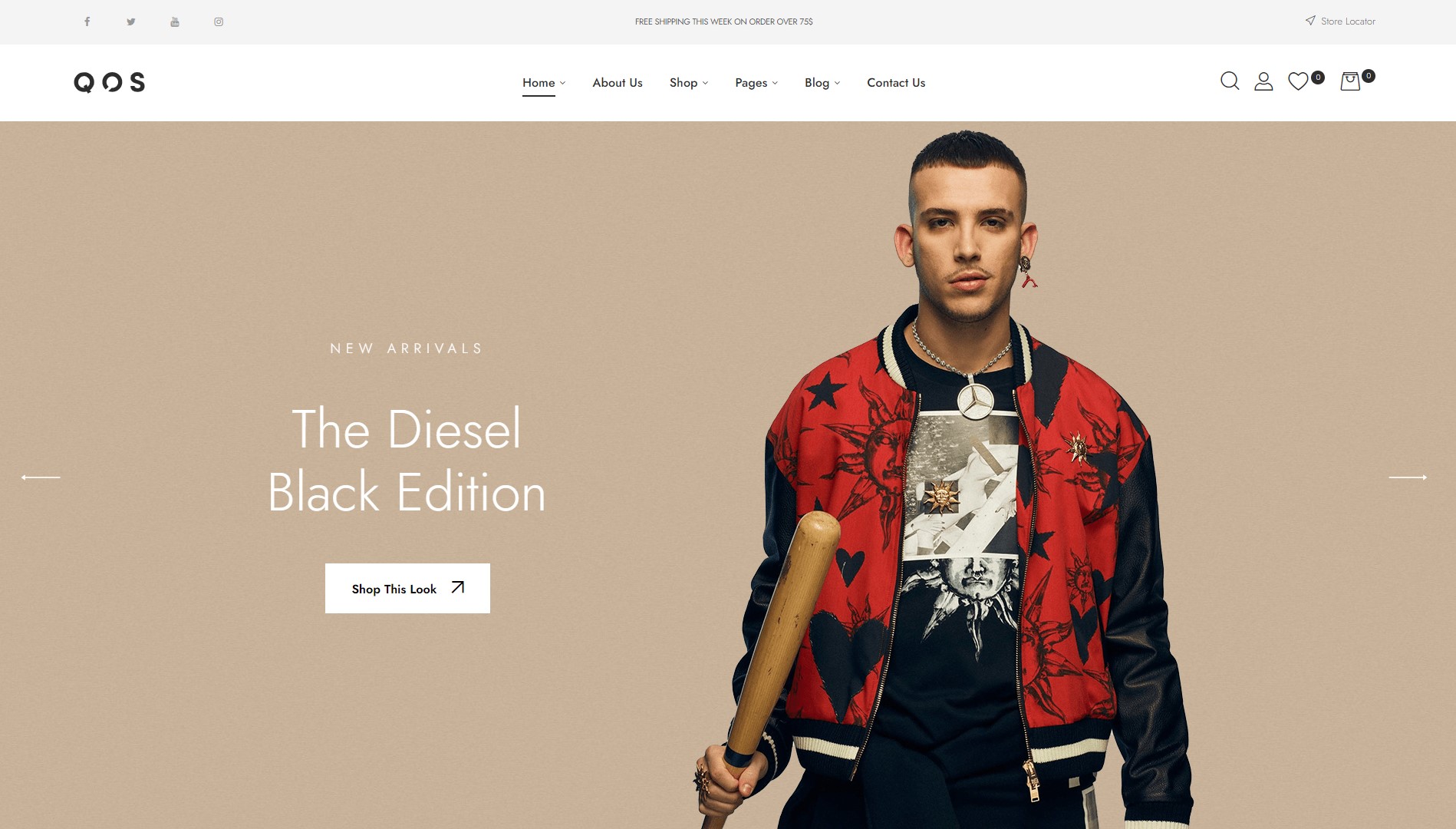 qos minimal fashion wordpress theme