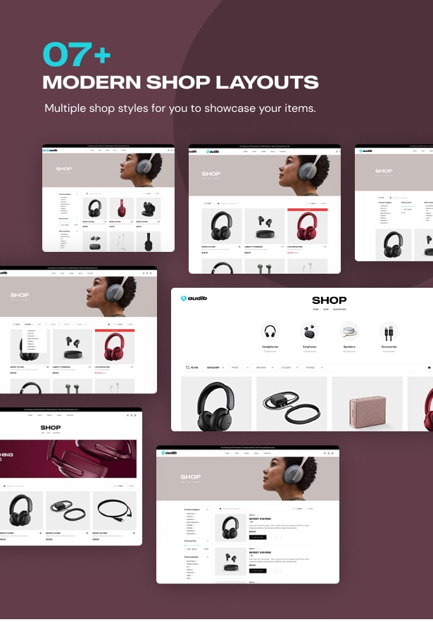 +7 Modern Shop Layouts audib