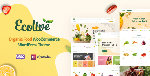 Ecolive best wordpress restaurant themes