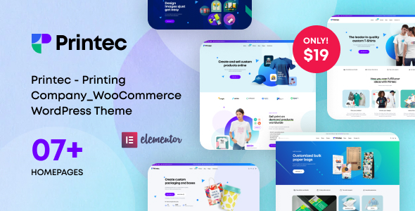 Printec Best Printing Company WordPress Theme of 2023