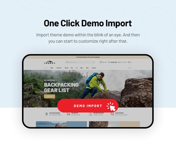 Trekky One Click Demo Import