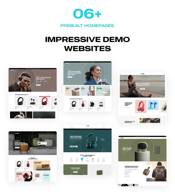 audib +6 Impressive Demo Websites