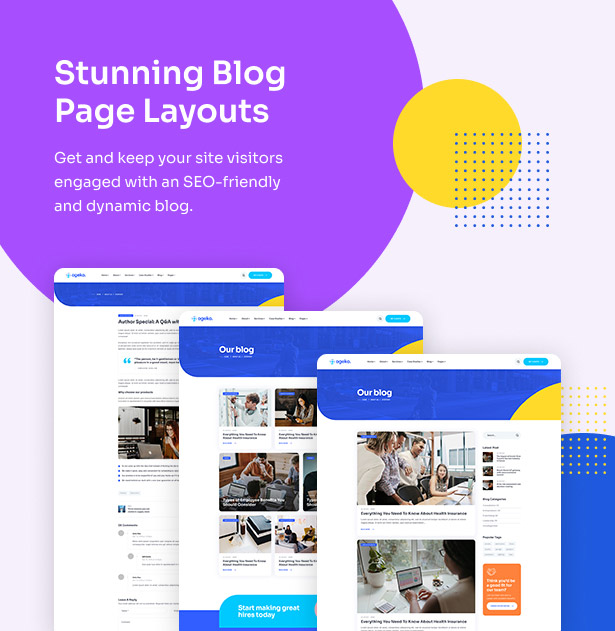 ogeko Stunning Blog Page Layouts