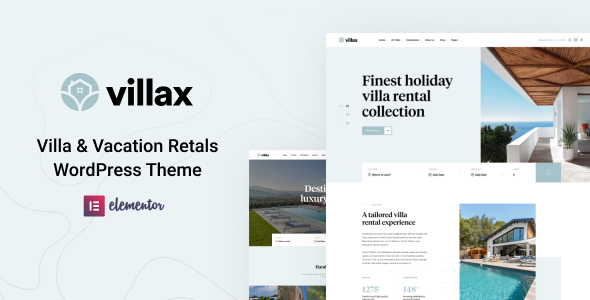 Villax best hotel booking wordpress themes